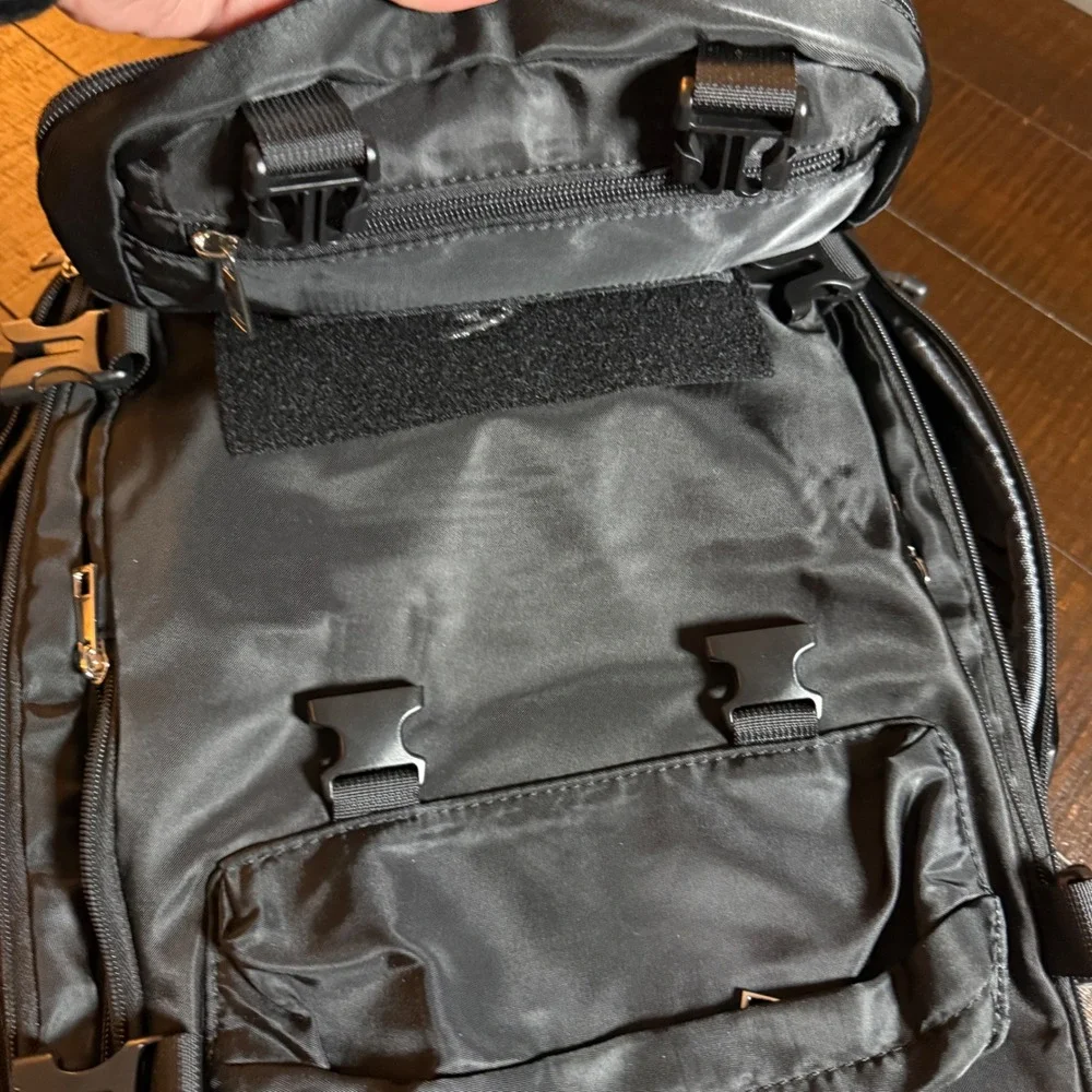 Maelstrom Expandable Travel Backpack Black Nylon Laptop Bag Carry On Luggage
